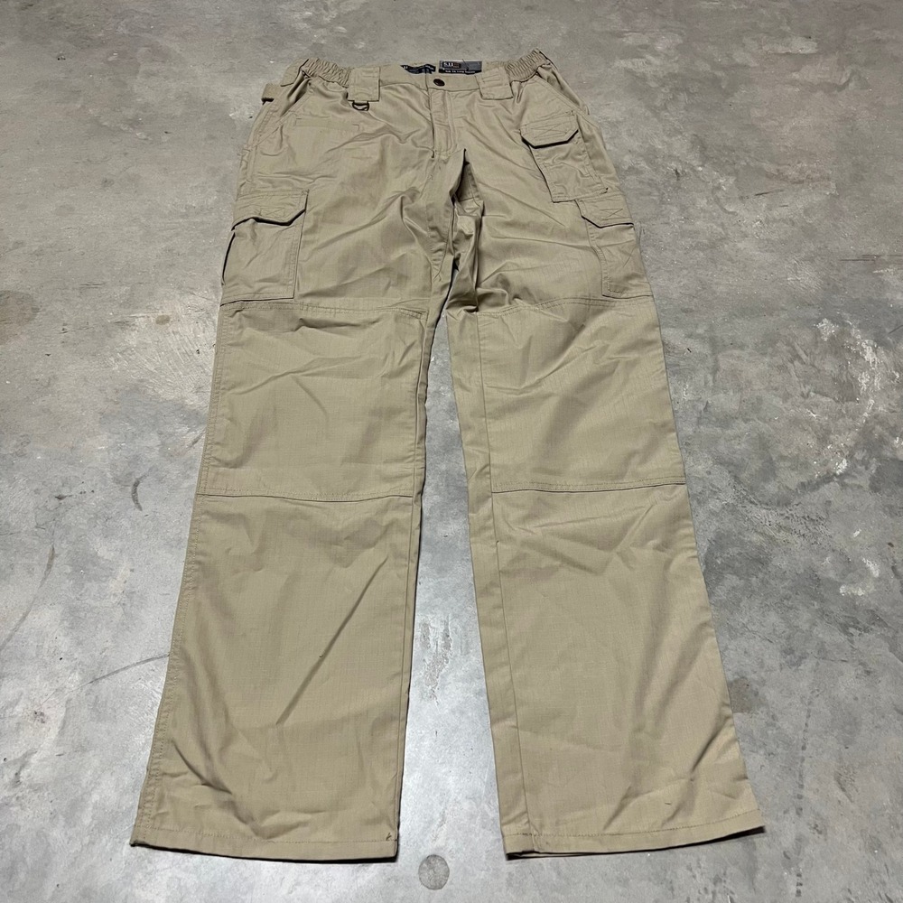 5.11 Tactical Series Womens Khaki Cargo Pants Size 10 Long Ripstop 64360